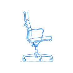 Furniture Office Chairs Desk Chairs Eames Soft Pad Executive Chair Vinyl Svg File, Free Vectors File
